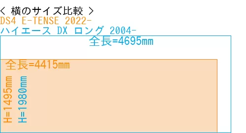 #DS4 E-TENSE 2022- + ハイエース DX ロング 2004-